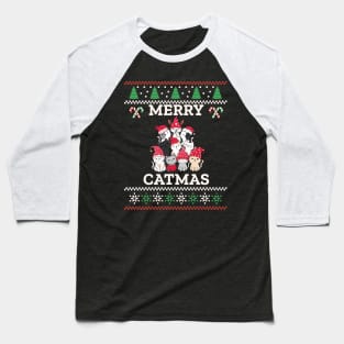 Merry Catmas Baseball T-Shirt